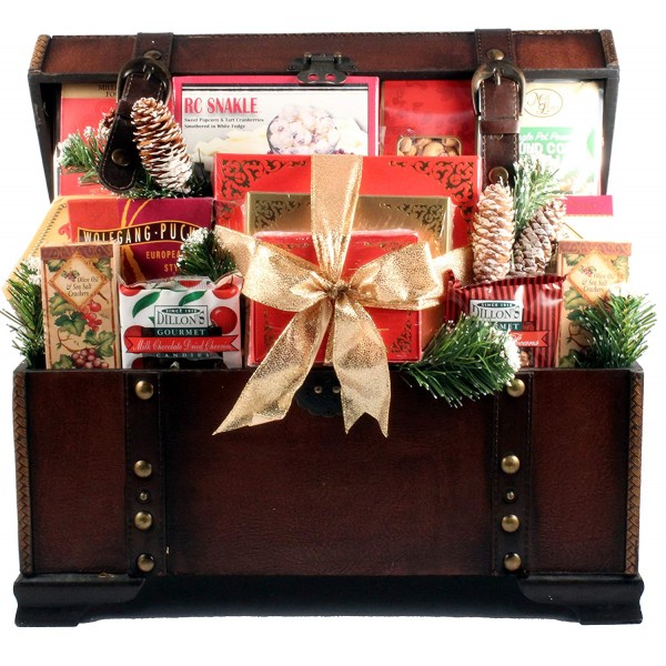 The V.I.P, Large Gourmet Gift Basket in Wooden Tru...